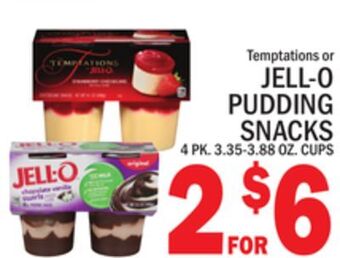 C Town Jell-o pudding snacks offer