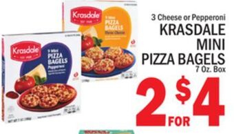 C Town Krasdale mini pizza bagels offer