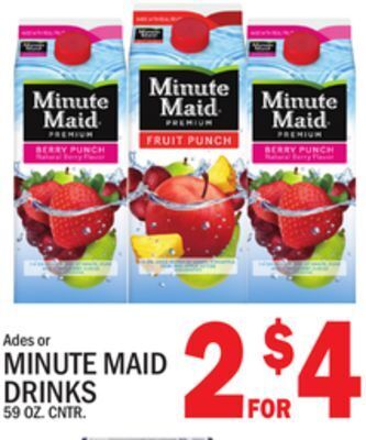 C Town Minute maid drinks offer