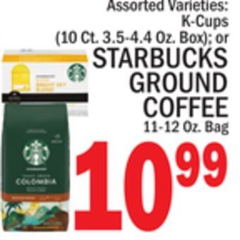 C Town Starbucks ground coffee 11-12 oz. bag offer