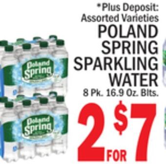C Town Poland spring sparkling water offer