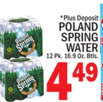 C Town Poland spring water offer