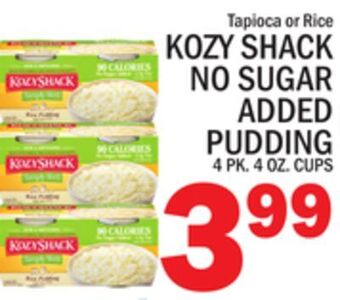 C Town Kozy shack no sugar added pudding offer
