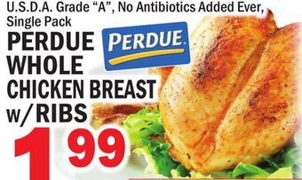 C Town Perdue whole chicken breast w/ribs offer