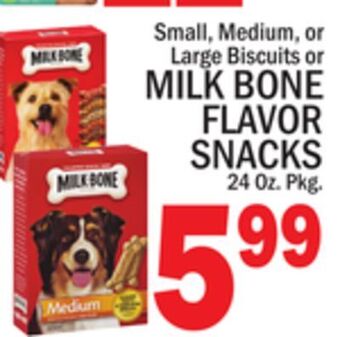 C Town Milk bone flavor snacks offer