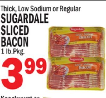 C Town Sugardale sliced sliced bacon offer