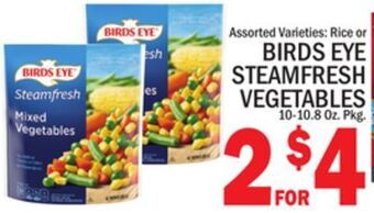 C Town Birds eye steamfresh vegetables offer