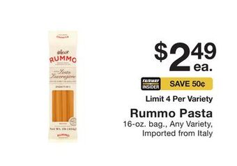 Fairway Store Market Rummo pasta offer