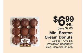 Fairway Store Market Mini boston cream donuts offer