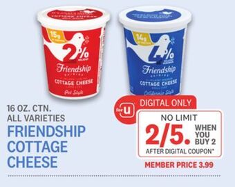 Kings Food Markets Friendship cottage cheese offer