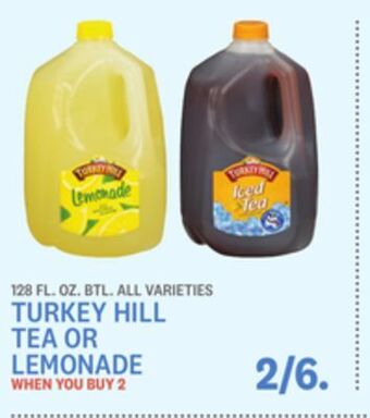 Kings Food Markets Turkey hill tea or lemonade offer