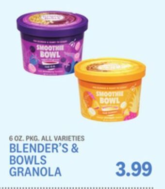 Kings Food Markets Blender's & bowls granola offer