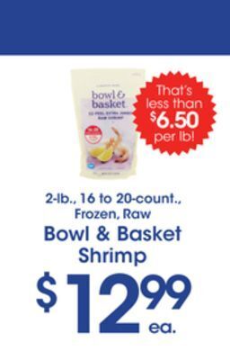 Price Rite Bowl & basket shrimp offer