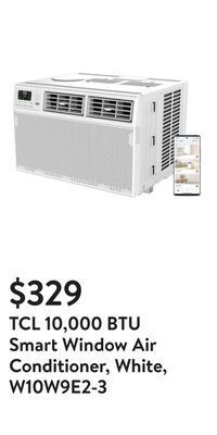 Walmart Tcl 10,000 btu smart window air conditioner, white, w10w9e2-3 offer