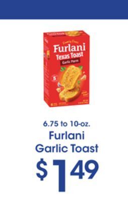 Price Rite Furlani garlic toast offer