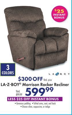 Boscov's La-z-boy® morrison rocker recliner offer