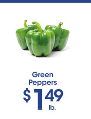Price Rite Green peppers offer