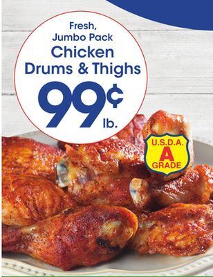 Price Rite Chicken drums & thighs offer