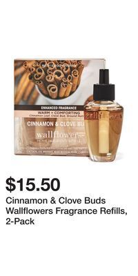 Bath & Body Works Cinnamon & clove buds wallflowers fragrance refills, 2-pack offer