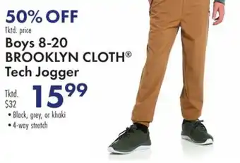 Boscov's Boys 8-20 brooklyn cloth® tech jogger offer