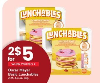 ACME Oscar mayer basic lunchables offer
