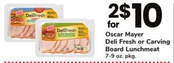 ACME Oscar mayer deli fresh or carving board lunchmeat offer