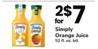 ACME Simply orange juice offer