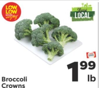 Weis Markets Broccoli crowns offer