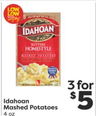 Weis Markets Idahoan mashed potatoes offer