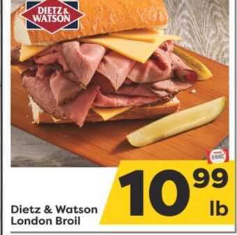 Weis Markets Dietz & watson london broil offer