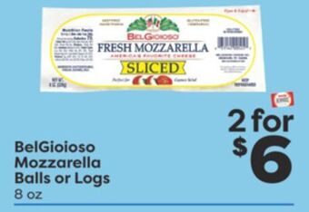 Weis Markets Belgioioso mozzarella balls or logs offer