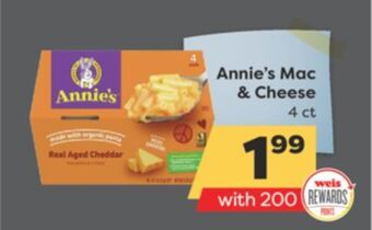 Weis Markets Annie's mac & cheese offer