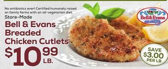 DeCicco & Sons Bell & evans breaded chicken cutlets offer