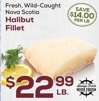 DeCicco & Sons Nova scotia halibut fillet offer
