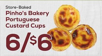 DeCicco & Sons Pinho's bakery portuguese custard cups offer