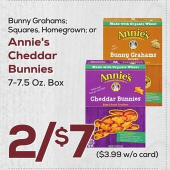 DeCicco & Sons Annie's cheddar bunnies offer