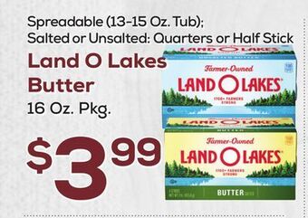 DeCicco & Sons Land o lakes butter 16 oz. pkg. offer