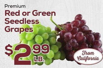 DeCicco & Sons Red or green seedless grapes offer