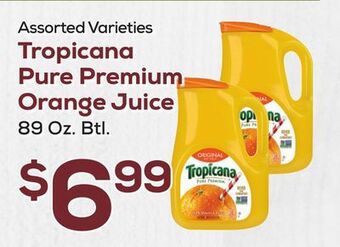 DeCicco & Sons Tropicana pure premium orange juice offer