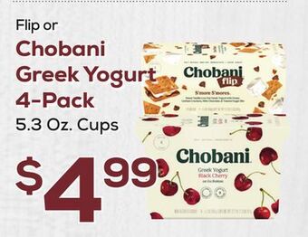 DeCicco & Sons Chobani greek yogurt 4-pack offer