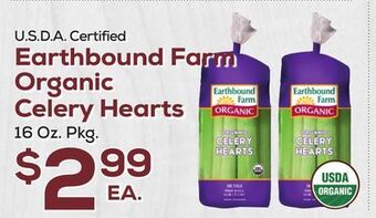 DeCicco & Sons Earthbound farm organic celery hearts offer