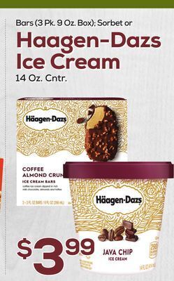 DeCicco & Sons Haagen-dazs ice cream 14 oz. cntr offer