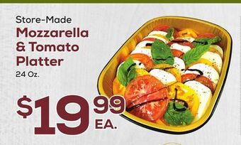 DeCicco & Sons Mozzarella & tomato platter offer