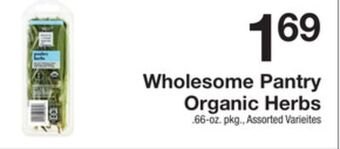 The Fresh Grocer Organic herbs offer