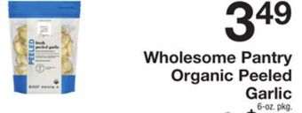 The Fresh Grocer Organic peeled garlic offer