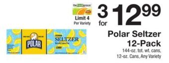 The Fresh Grocer Seltzer 12-pack offer