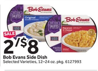Stop&Shop Bob evans side dish offer