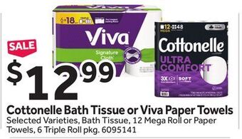Stop&Shop Cottonelle bath tissue or viva paper towels offer