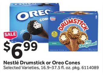 Stop&Shop Nestlé drumstick or oreo cones offer