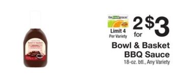The Fresh Grocer Bbq sauce offer